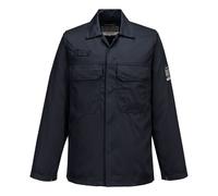 Portwest BIZ2 Bizweld Mens Welding Jacket Flame Resistant Workwear Welder Work Coat Arc Flash Heat Protection Molten Metal Splash Protective Multi-Norm Industrial Clothing, Navy, XXXL