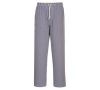 Portwest Bromley Chefs Trousers M Bl Check Tall