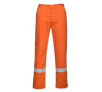 Portwest BZ14 Bizweld FR Work Trousers Reflective Tape Welding | EN ISO 11612, EN ISO 11611 Class 1, EN 61482 Arc, CE Cat III, Molten Iron Splash