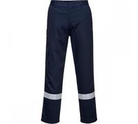 Portwest BZ14 BizWeld Trousers Navy 2XL Colour: Navy, Waist Size: 2XL 2XL
