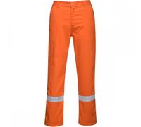 Portwest BZ14 BizWeld Trousers Orange M Colour: Orange, Waist Size: M M