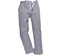 Portwest C075 Barnet Chefs Trousers Check Blue / White L 31"