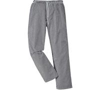 Portwest C079 Bromley Chef Trousers Black / White XS 31"