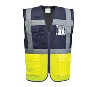 Portwest C276 Paris Hi-Vis Contrast Executive Vest Two Lower Patch Pockets