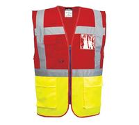 Portwest C276 Paris Hi-Vis Contrast Executive Vest Two Lower Patch Pockets