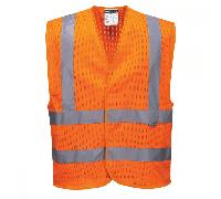 Portwest C370 Hi-Vis Mesh Band and Brace Vest Orange 4XL-5XL Colour: 4XL-5XL
