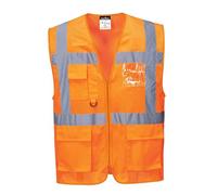 Portwest C376ORRS Athens Mesh Air Executive Vest, Small, Orange
