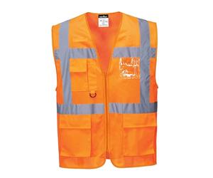 Portwest C376ORRXL Athens Mesh Air Executive Vest, X-Large, Orange