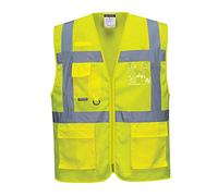 Portwest C376YERXXL Athens Mesh Air Executive Vest, 2X-Large, Yellow