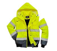 Portwest C465 Hi-Vis 3-in-1 Contrast Bomber Jacket Yellow/Navy, 5X-Large