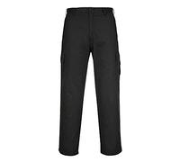 Portwest C701BKT28 Durable Reinforced Combat Trouser, Black, 28