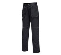 Portwest C720 Tradesman Holster Trousers Contrast Colour Stitching Black