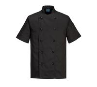 Portwest C734 Chef Jacket Short Sleeve Texpel Stain Resistant