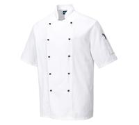 Portwest C734 Chef Jacket Short Sleeve Texpel Stain Resistant