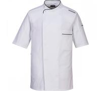 Portwest C735 Surrey Chefs Jacket Sort Sleeve White Size: 3XL Colour: 3XL