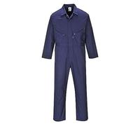 Portwest C813 Men's Liverpool Work Overalls Protective Boiler Suit Polycotton Coveralls Durable Workwear for Mechanics Warehouse Garages DIY Navy Tall, Large