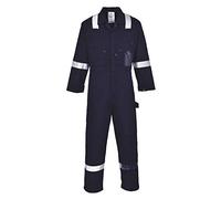 Portwest Coverall C814 Iona Cotton Lightweight Reflective with Pockets Navy 3XL