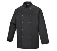 Portwest C833 Chef's Suffolk Jacket Machine Washable Stud Front 35 Cotton