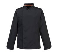 Portwest C846 Chef Jacket MeshAir Pro Stretch Long Sleeve Black