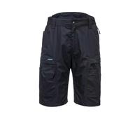 PORTWEST Cargo Shorts Ripstop Triple-stitched Seams 36" Black J2