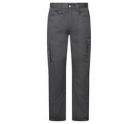 Portwest CD825 WX2 Eco Combat Trousers Durable Recycled Polycotton Work Pants Multi Pocket Adjustable Leg Length Triple Stitched Kneepad Compatible Workwear, Regular, Metal Grey, 48