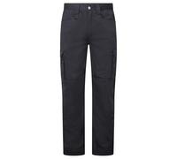 Portwest CD825 WX2 Eco Combat Trousers Durable Recycled Polycotton Work Pants Multi Pocket Adjustable Leg Length Triple Stitched Kneepad Compatible Workwear, Regular, Black, 32