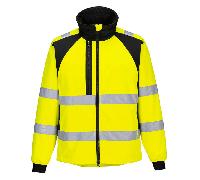 Portwest CD875 WX2 Eco Hi-Vis Softshell (2L) Yellow/Black S Colour: Ye S