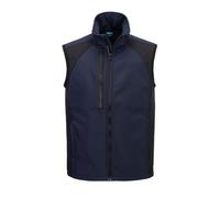 Portwest CD876 WX2 Eco Softshell Bodywarmer (2L) Chin Guard Water Resistant | White, Micro Polar Fleece Lined, 93% Polyester, Bonded with Shell, Safe Storage, Internal Pocket, 2 Side Pockets, Windproof