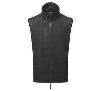 Portwest CD876 Men's WX2 Softshell Activewear Gilet - Full Zip Eco Workwear Bodywarmer Vest with Stretch Fabric Black, Medium