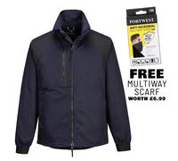 Portwest CD885 WX2 Eco Stretch Panel Work Jacket Dark Navy Black Workwear Size M