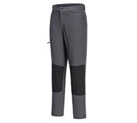 Portwest CD887 WX2 Eco Women's Stretch Work Trousers Durable Lightweight 4-Way Flex Fabric Reinforced Knees Multiple Pockets UPF 40+ Protection Adjustable Fit, Metal Grey, 26