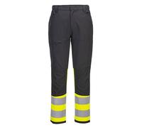 Portwest CD888 WX2 Eco Hi-Vis Service Work Trousers | EN ISO 20471 Class 1, 4-Way Stretch, Reinforced Panels, Stain Resistant