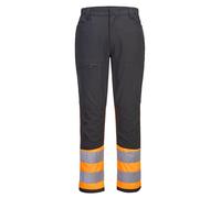 Portwest CD888 WX2 Eco Hi-Vis Service Work Trousers | EN ISO 20471 Class 1, 4-Way Stretch, Reinforced Panels, Stain Resistant