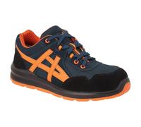Portwest Chaussures de Travail Basses Mersey Steelite S1 Bleu/Orange 42 - Chaussures de sécurité