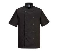 Portwest Chef's Cumbria Jacket Short Sleeve Machine Washable Durable C733