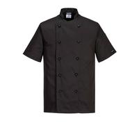 Portwest Chefs Jacket Short Sleeve Cooking Catering Food Industry Coat XXS - 4XL