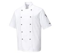Portwest C734 Chef Jacket Short Sleeve Texpel Stain Resistant