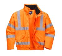 Portwest Hi-Vis Breathable Mesh Lined Jacket, Color: Orange, Size: L, RT62ORRL
