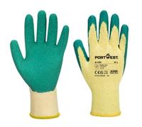 Portwest Classic Grip Glove Latex M Green (Pack of 12)