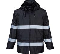 Portwest Classic Iona Mens Rain Jacket Black XL