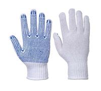 Portwest Fortis Polka Dot Glove White/Blue Size: L Colour: White/Blue, L