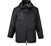 Classic Rain Jacket Two Pockets Breathable Comfy Hooded Rain Protection Top
