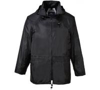 Portwest Classic Rain Jacket - Black - Large - S440BKRL