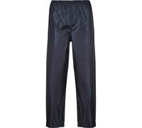 Portwest S441 Men's Waterproof Rain Trousers - Lightweight Adjustable Safety Overpants Class 3 Navy, 4X-Large