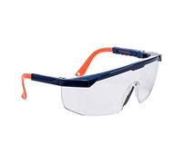 Portwest Classic Safety Plus Glasses Blue / Orange Clear