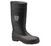 Portwest Classic Safety Wellington S4, Size: 43, Colour: Black, FW94BKR43