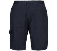Portwest Combat Cargo Shorts Work Utility Shorts Half Elastic Waist Work Shorts