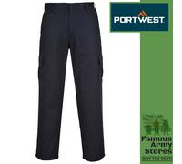 Portwest Combat Trousers In Navy - Model C701 - Size 32W/31L (Brand New)