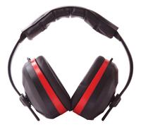 Portwest Comfort Padded Ear Defenders Black / Red