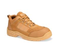 Portwest FC24 Composite Low Shoe S1 Non Metallic Suede TPU Scuff Cap Slip Resistant Anti Static Dual Density Oil Resistant Lightweight Safety Footwear